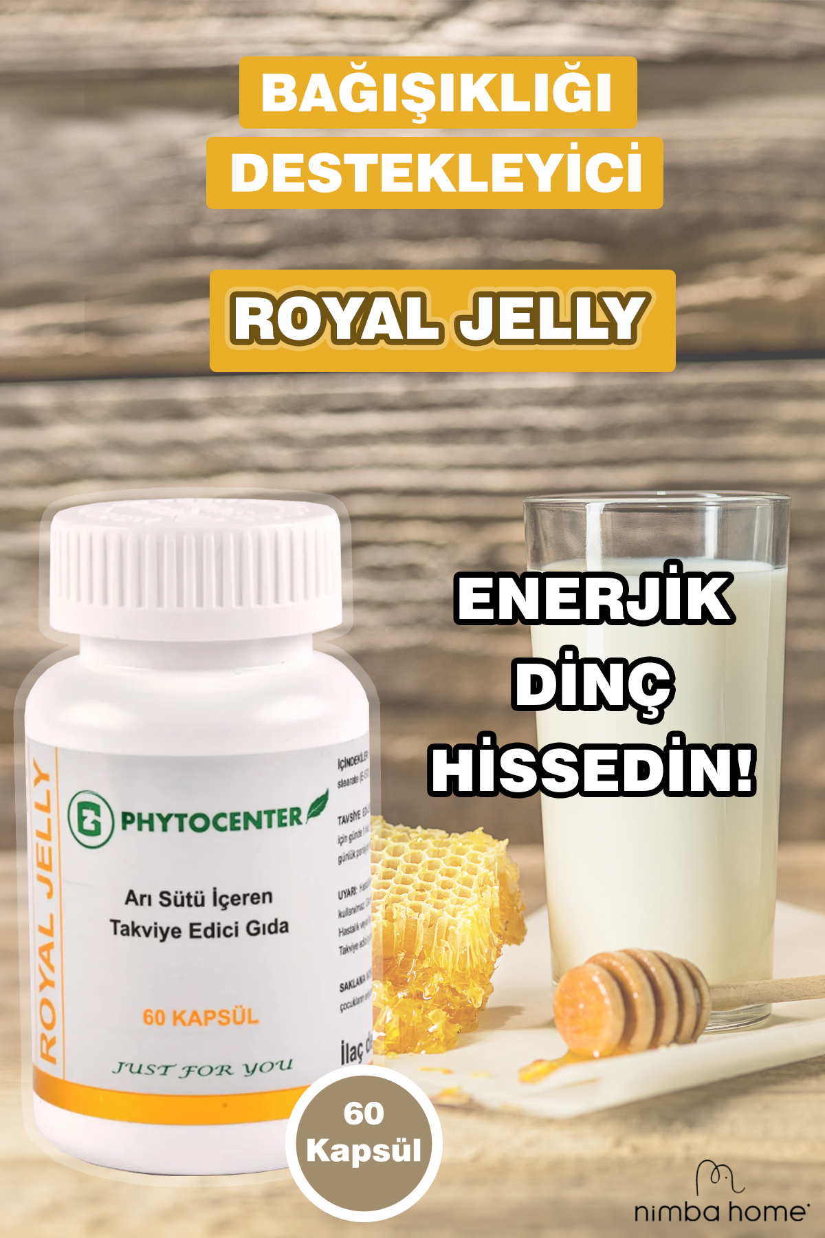 Royal Jelly 60 Kapsül - Arı Sütü İçeren Takviye Edici Gıda